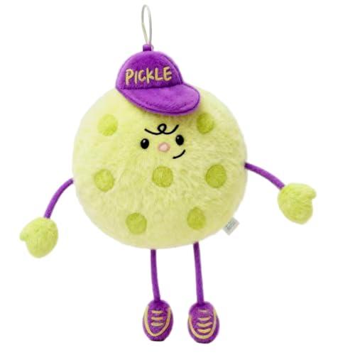 RORLAND Pickleball Funny Gift for Women or Men | Pickleball Plush Tote Bag Charm or Keychain | Ideal Gift for Pickle ball Lover, Partner or Teammates