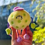 RORLAND Pickleball Funny Gift for Women or Men | Pickleball Plush Tote Bag Charm or Keychain | Ideal Gift for Pickle ball Lover, Partner or Teammates