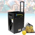 Picklebäll Training Machine, Electric PicklebaII Ball Launcher with 40 Capacity, Adjustable Frequency & Angle, Portable Design with Wheels