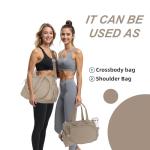 Lufstd Tennis Tote Bag for Women, Large Tennis Gym Bag Holds 2 Rackets with Shoe Compartment & Wet Pocket, Women's Overnight Weekend Pickleball Bag