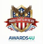 Large Custom Trophy Cup 14” Tall - Customized Engraved Gold & Silver Award for Soccer, Golf, Basketball, Baseball, Pickleball, Cornhole, MVP or First Place - Football Trophy with Personalized Plate