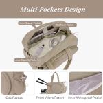 Lufstd Tennis Tote Bag for Women, Large Tennis Gym Bag Holds 2 Rackets with Shoe Compartment & Wet Pocket, Women's Overnight Weekend Pickleball Bag