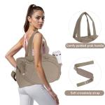 Lufstd Tennis Tote Bag for Women, Large Tennis Gym Bag Holds 2 Rackets with Shoe Compartment & Wet Pocket, Women's Overnight Weekend Pickleball Bag