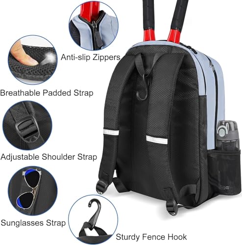 Ytonet Pickleball Backpack with Insulated Pocket