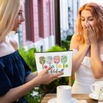 JioJio Chan Pickleball Lover Gift Makeup Bag, Pickleball Player Stuff, Thank You, Birthday Gifts for Women, Coach, Sister, Teen, Daughter, Bff, PU Leather Makeup Cosmetic Bag