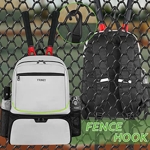 Ytonet Pickleball Bag Backpack 2 Rackets Insulated Pocket