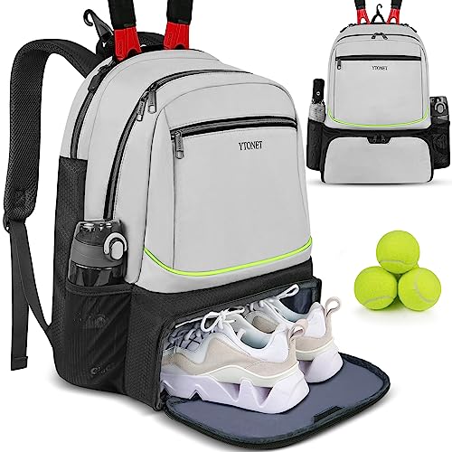 Ytonet Pickleball Bag Backpack 2 Rackets Insulated Pocket