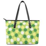 Eritanaer Pickleball Tote Bag for Women, Top Handle Handbags Hobo Laptop Bag Large PU Leather Computer Bags Purse Briefcase