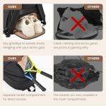 Sucipi Tennis Bags for Women, Quilted Tennis Racket Bag with Shoe Compartment, Large Capacity Tennis Backpack for Tennis Racquet, Pickleball Paddles, Badminton