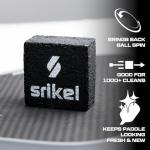 Srikel Pickleball – Paddle Cleaner Eraser with Carrying Storage Case, Premium Carbon Fiber Pickle Ball Racket Cleaner, Fast & Easy Rubber Eraser Removes Ball Residue, Dirt & Scratches, Black