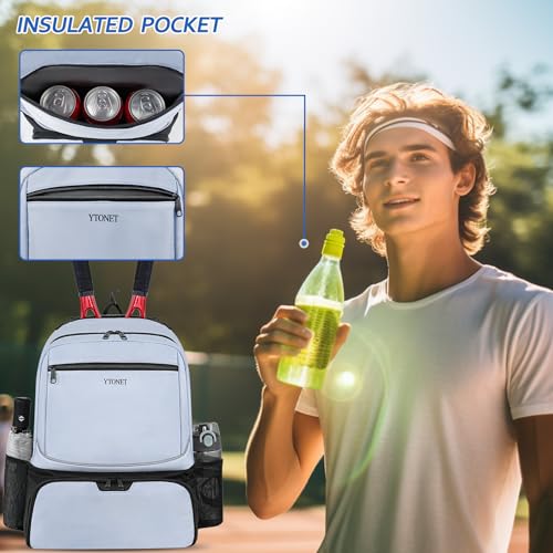 Ytonet Pickleball Backpack with Insulated Pocket