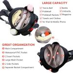 VIGEGARI Quilted Tennis Bag for Women – Tennis Backpack & Crossbody Sling | Holds 2 Rackets or 3 Pickleball Paddles | Lightweight Badminton Racket Bag, Tennis Tote & Sports Backpack