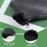 WAQYGZO 2 PCS Pickleball Paddle Covers Black Neoprene Paddle Cover Universal 8.26 x 11.8Inch Zippered Universal Racket Sleeve Paddle Storage Bag Fits USAPA Standard Pickleball Racquets