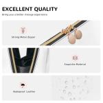 FAIOJA Dink Responsibly Don't Get Smashed Pickleball PVC Leather Clutch Zipper Makeup Bag For Women (Large) Portable Toiletry Bag With Divided Pockets Travel Storage Pouch