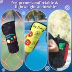 Sunnymove 3 Pcs Pickleball Ball Holder Portable Pickleball Bags Funny Tennis Storage Bags with Hook for Hanging Neoprene Pickle Ball Accessories Gifts for Men Women