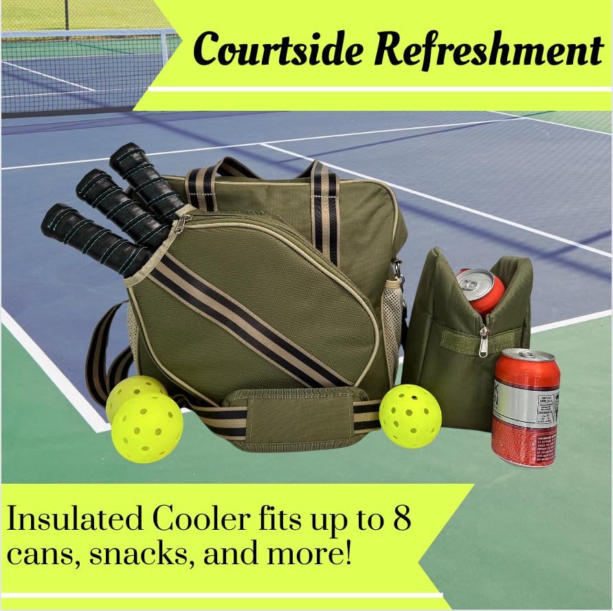 Golden Co. Olive Green Pickleball Bag by Stay