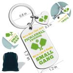 Pickleball Keychain Pickle Gifts for Women Men Pickleball Lovers Coaches Friends Pickle Ball Keychain for Sports Backpack Accessories Bag Charms Friendship Gift for Christmas Day Birthday Graduation