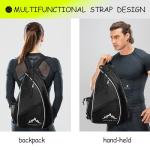 Himal Pickleball Bag Adjustable, Pickleball Backpack with Water Bottle Holder for Men and Women (black)