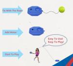 MINI ZOZI Pickleball Trainer Self Practice Training Aids Match Buddy Equipment with High Elastic Strings Launcher Rebounder Machine 2 TPR Balls Accessories for Pickle Ball Lovers Gifts