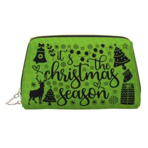 FAIOJA Eat Sleep Pickleball Repeat PVC Leather Clutch Zipper Makeup Bag For Women (Large) Portable Toiletry Bag With Divided Pockets Travel Storage Pouch