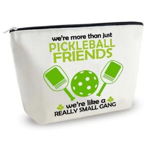 Yoxiumi Pickleball Gifts for Women Pickleball Makeup Bag for Coach Team Player Friends Pickle Ball Gifts Pickle Ball Bags Cool Cosmetic Pouch Snacks Pouch Travel Toiletry Bags Sports Accessories