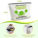 Yoxiumi Pickleball Gifts for Women Pickleball Makeup Bag for Coach Team Player Friends Pickle Ball Gifts Pickle Ball Bags Cool Cosmetic Pouch Snacks Pouch Travel Toiletry Bags Sports Accessories