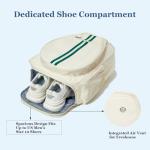 Pickleball Bag Backpack Fits 2 to 6 Paddles, Large Pickle ball Bags for Men and Women with Shoe Compartment and Fence Hook, Great Pickleball Gifts