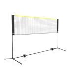 VEVOR Badminton Net, Height Adjustable Volleyball Net, 10ft Wide Foldable Pickleball Net, Portable Easy Setup Tennis Net Set with Poles, Stand and Carry Bag, for Kids Backyard Game Indoor Outdoor Use