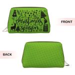 FAIOJA Eat Sleep Pickleball Repeat PVC Leather Clutch Zipper Makeup Bag For Women (Large) Portable Toiletry Bag With Divided Pockets Travel Storage Pouch