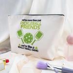 Yoxiumi Pickleball Gifts for Women Pickleball Makeup Bag for Coach Team Player Friends Pickle Ball Gifts Pickle Ball Bags Cool Cosmetic Pouch Snacks Pouch Travel Toiletry Bags Sports Accessories