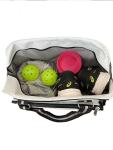 Pickleball - "Empowered" - Designer Women's Premium Side-Pocket Duffle Bag | Made Exclusively For Pickleball! | Includes a "Fitted" Paddle Case Designed To Store And Protect Your Paddles.