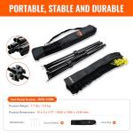 VEVOR Badminton Net, Height Adjustable Volleyball Net, 10ft Wide Foldable Pickleball Net, Portable Easy Setup Tennis Net Set with Poles, Stand and Carry Bag, for Kids Backyard Game Indoor Outdoor Use