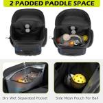 HAMBOLY Pickleball Bag for Men & Women, Large Pickleball Backpack with Shoes Compartment and Cooler, Fence Hook Design