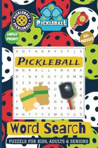 Pickleball Word search puzzle book: Word searches with Easy to Read Print about Drop shot, Paddle Grip, Game Point and more | 6x9 inches, 110 pages | ... Gift for Vacations, Holidays and free times.