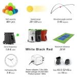 PP-SMART Advanced Pickleball Machine: App-Controlled, 20 Landing Points, 12 Serve Modes - Portable Pickleball Launcher with 4-6 Hour Battery, Random & Variable Speed for Pro-Level Training (Black)