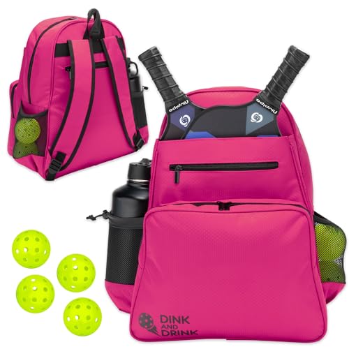 Stylish 2-In-1 Pickleball Bag with Cooler (Pink)