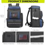 HAMBOLY Pickleball Bag for Men & Women, Large Pickleball Backpack with Shoes Compartment and Cooler, Fence Hook Design