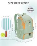 sportsnew Pickleball Bag Large Sports Pickleball Backpack with Shoe Compartment for Men Women, Mint Green Patent Pending