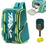TILDOSAC Versatile Pickleball Backpack For Sport, Large Paddles Duffle Bag With Shoes Compartment For Travel Green