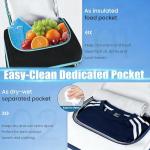 ESCRODOI Pickleball Bag with Shoe Compartment & Cooler, Large Pickleball Sport Backpack with Wet Dry Pocket for Men&Women, Multi-Pocket Gym Bags for Sports&Work with Laptop Compartment, Black