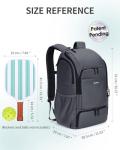 sportsnew Pickleball Bag, Waterproof Pickleball Backpack for Women Men with Shoe Compartment & Fence Hook, Gray Patent Pending