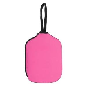 PATIKIL Pickleball Paddle Cover Universal 11.8x8.6 Inch, Neoprene Pickleball Racket Sleeve Paddle Storage Bag with Carrying Strap for Pickleball Paddles,Dark Pink