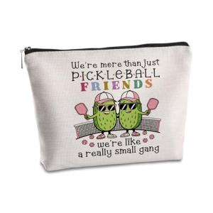 SYIJIMSJKT Pickleball Gifts for Women Makeup Bag Pickleball Accessories Travel Toiletry Zipper Pouch Unique Birthday Christmas Gifts for Pickleballsl Lovers Sister Friends