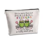 SYIJIMSJKT Pickleball Gifts for Women Makeup Bag Pickleball Accessories Travel Toiletry Zipper Pouch Unique Birthday Christmas Gifts for Pickleballsl Lovers Sister Friends