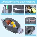 Maymooner Pickleball Bag with Shoes Compartment & Wet Pocket for Men Women,Water Resistant Sport Gym Bag Small Travel Duffel Weekender Overnight Bags,Dark Grey