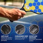 Pickleball Set with Bag - Carbon Fiber 14mm - 2 USAPA Pickleball Paddles, 2 Indoor and 2 Outdoor Pickleball Balls, 2 Cooling Towels - Rackets for Adults and Teens