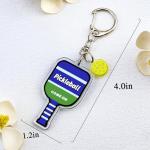 WXCATIM Pickleball Keychain Backpack Accessories Pickleball Gifts for Women Men Acrylic Charm Keychain Bag Charms Funny Sports Gifts for Dad Son Friends
