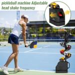 Magam Pickleball Machine, Remote Control Pickleball Launcher Machine, Speed is 2s, 3s and 4s,Three Power Modes - Mobile Power/Battery/Ac Power, Pickleball Thrower Can Shake Its Head Through The Base