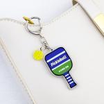 WXCATIM Pickleball Keychain Backpack Accessories Pickleball Gifts for Women Men Acrylic Charm Keychain Bag Charms Funny Sports Gifts for Dad Son Friends