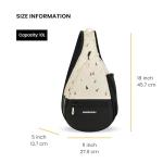 Sherpani Esprit, Sling Backpack, 10L Travel Bag, Shoulder Sling Purse, Crossbody Backpack, Unisex Travel Gifts, Pickleball Bag, RFID Protection, Fits 10 Inch Tablet (Terrazzo)